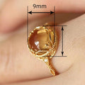 European American French Style Elegant Ring With Faux Moonstone For Daily Lady Jewelry Matching view 4