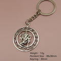 Zinc Alloy Elephant God Keychain Ethnic Bag Charm Gift view 2