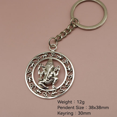 Zinc Alloy Elephant God Keychain Ethnic Bag Charm Gift