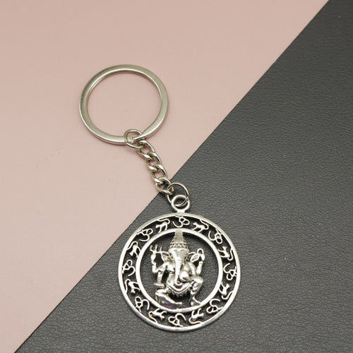 Zinc Alloy Elephant God Keychain Ethnic Bag Charm Gift