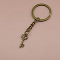 Zinc Alloy Key Shape Keychain Bag Charm Gift Key Ring view 6