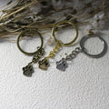Metal Footprint Shape Keychain Gift Key Ring view 3