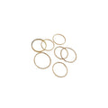 Simple Plain Band Couple Ring Set In Gold Silver Tone view 5