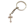 Zinc Alloy Oil Drip Cross Keychain Bag Charm Gift view 5