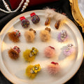 Elegant Plush Pom Pom Heart Geometric Faux Pearl Rhinestone Acrylic Alloy Stud Drop Earrings view 4