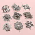 Antique Silver Ethnic Style Multi Hole Connectors For DIY Necklace Bracelet Pendant Jewelry view 4