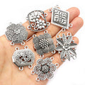 Antique Silver Ethnic Style Multi Hole Connectors For DIY Necklace Bracelet Pendant Jewelry view 2