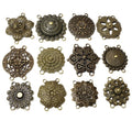Antique Bronze Ethnic Style Multi Hole Connector Findings For DIY Necklace Bracelet Pendants view 5