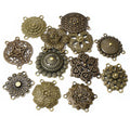 Antique Bronze Ethnic Style Multi Hole Connector Findings For DIY Necklace Bracelet Pendants view 2