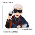 Alloy Acrylic Grandma Brooch Pin For Creative Women Suit Decoration view 5