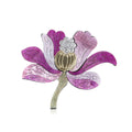 Alloy Acrylic Lotus Brooch Pin For Cardigans And Coats view 5
