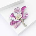 Alloy Acrylic Lotus Brooch Pin For Cardigans And Coats view 3
