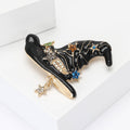 Alloy Enamel Magic Hat Brooch For Halloween Suit And Coat view 3