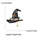 Alloy Enamel Magic Hat Brooch For Halloween Suit And Coat view 6