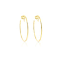 Vintage Hong Kong Style Spiral Hoop Clip On Alloy Earrings For Women, Elegant No Piercing Earrings view 5