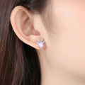 Cute Christmas Antler Stud Earrings For Women, Delicate Sweet Holiday Fashion Jewelry view 3