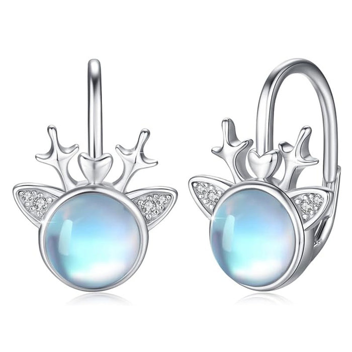 Sweet Reindeer Antler Drop Earrings For Women Christmas Festival Cute Fashion Jewelry