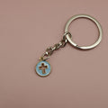 Zinc Alloy Enamel Cross Keychain Bag Charm Gift view 6