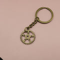 Metal Gear Shape Keychain Bag Charm Gift Key Ring view 6