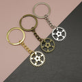 Metal Gear Shape Keychain Bag Charm Gift Key Ring view 1