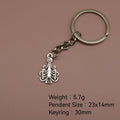 Zinc Alloy Christmas Tree Keychain Holiday Bag Charm Gift view 2
