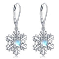 European Snowflake Drop Earrings For Women Sweet Christmas Festival Jewelry view 1