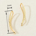 Minimalist Personalized Women's Earrings European American Fashion Daily Stud Earrings view 4