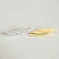 Fashion Leaf Wheat Ear Stud Earrings For Women Delicate Minimalist Daily Wear Jewelry view 2