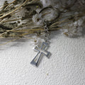 Metal Cross Pendant Keychain Religious Bag Charm Gift view 3
