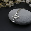 Metal Cross Pendant Keychain Religious Bag Charm Gift view 4