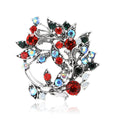 Alloy Rhinestone Wreath Brooch For Women's Suit And Coat Decoration view 5