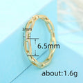 Minimalist Geometric Ring For Women, Interlocking Circle Buckle Band For Daily Fashion Wear view 4