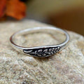 European Hot Selling Wheat Ear Relief Ring For Women, Simple Niche Daily Fashion Ring view 3