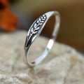 European Hot Selling Wheat Ear Relief Ring For Women, Simple Niche Daily Fashion Ring view 2