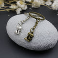 Metal Sewing Machine Keychain Craft Bag Charm Gift view 4