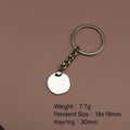 Metal Blessed Word Keychain Gift view 2