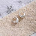 Elegant French Matte Brushed Silver Alloy U Shape Mini Huggie Hoop Studs Light Luxury Minimalist Earrings view 2