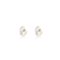 Elegant French Matte Brushed Silver Alloy U Shape Mini Huggie Hoop Studs Light Luxury Minimalist Earrings view 5