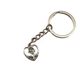 Metal Heart Rose Keychain Bag Charm view 5