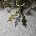 Zinc Alloy Cobra Snake Keychain Bag Charm Gift view 3