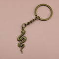 Zinc Alloy Cobra Snake Keychain Bag Charm Gift view 6