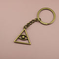 Metal Triangle Eye Keychain Creative Bag Charm view 6