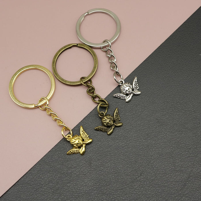 Metal Little Angel Keychain For Bag Charm Gift