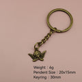 Metal Little Angel Keychain For Bag Charm Gift view 2