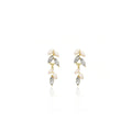 Elegant Wheat Leaf Pearl Tassel Alloy Rhinestone Zircon Luxury Fashion Drop Earrings view 5