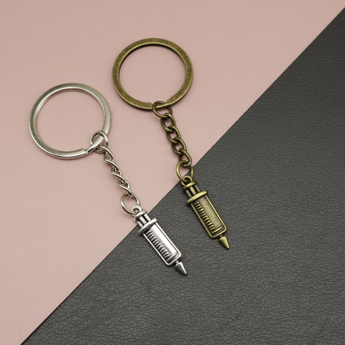 Metal Sewing Needle Keychain For Key Ring Gift