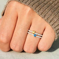 Double Layer Heart Ring For Women, Trendy Commuter Heart Shape Band Niche Design Jewelry view 3