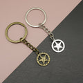 Metal Ringed Star Keychain Minimalist Bag Charm Gift view 1