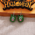 Halloween Cartoon Pumpkin Ghost Witch Hat Acrylic Alloy Hook Drop Earrings view 4