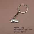 Metal Soccer Cleat Shoe Keychain Bag Charm Gift view 2
